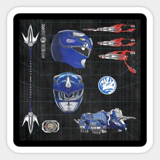 Blue Power Weapons Sticker